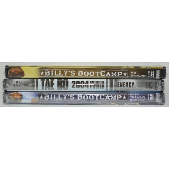 Lot of 3 Billy Blanks Workout DVDs: Basic Training Bootcamp, Ab Bootcamp, Energy - Picture 6 of 6